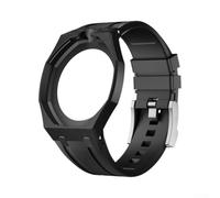 Kit de protection de montre en silicone pour Swatch Moonswatch Bumper Case (noir)