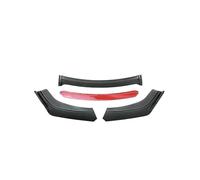 Kit De Protection De Pare-Chocs Avant pour Suzuki SX4 pour S-Cross pour Splitter 2013 2014 2015(Carbon Surface-Red)