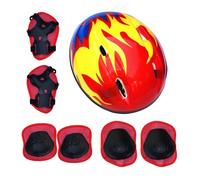 Kit de Protection de Sport pour - Coussinets Ajustables, Accessoires de sécurité pour Patinage, protège-Poignets, Genoux, coudières, équipement Actif avec Sangle sécurisée | Kit de Protection