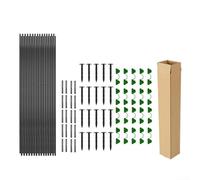 Kit de protection des plantes avec tiges et connecteurs en fibre de verre pour construire des cerceaux de jardin adaptés aux plates-bandes surélevées et tunnels pour soutenir divers revêtements