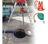 Kit de protection d'urgence contre les chutes - Treuil et treuil pour espaces restreints - Équipement de levage 544,3/816,5/1134 kg - Système de sécurité pour grue Derrick