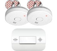 Elro Kit incendie FF1840 – 2 détecteurs de fumée magnétiques + CO – Batteries longue durée