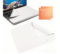 Kit De Protection en 2 Parties pour Clavier Et Écrans D'Ordinateur Portable - Chiffon De Nettoyage en Microfibre (29 X 19 Cm) pour MacBook Pro 13" Et 14", Dell XPS, HP Envy Et Plus Encore