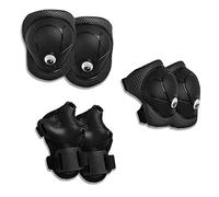 Kit de Protection innovant pour Enfants - Genouillères Flexibles 3 en 1, coudières et protège-Poignets + Sac en Filet - Parfait pour Le Skateboard, Le BMX, Le vélo, Les Liners, Le Scooter et Le Patin
