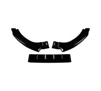 Kit de Protection Lame Pare-Chocs Avant pour Ford pour Fiesta MK8 2017 2018 2019 2020 Aspect Carbone/Noir Brillant becquets Pare-Chocs Avant(Noir Brillant)