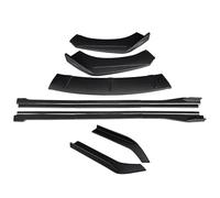 Kit De Protection Pare-Chocs Avant pour Magotan B7 2012-2016, Extensions Jupes Latérales Et Angle D'enroulement Arrière Becquet Latéral Voiture(Matte Black)