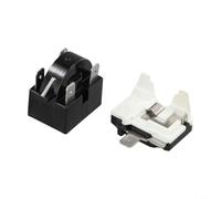 Kit de protection pour compresseur de réfrigérateur avec relais de démarrage PTC et interrupteur de surcharge thermique Interface 2 broches pour mini refroidisseur (4 broches-12 ohm+1/6 HP)