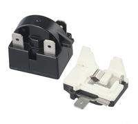 Kit de protection pour compresseur de réfrigérateur avec relais de démarrage PTC et interrupteur de surcharge thermique Interface 2 broches pour mini refroidisseur (1 broche-12 ohm+1/2 HP)