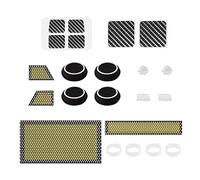 Kit de protection pour console Steam Deck Dust Plug Dust Kit Bouton Touchpad Autocollant avec capuchon à bascule en silicone Filtre à poussière