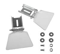 Kit de protection pour meuleuse d'établi en acier inoxydable et ABS pour meuleuses d'angle de type banc de 125 mm - Protection des yeux avec support de montage - 2 pièces