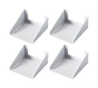 Kit de protection pour sonnette avec 4 unités pour capteurs d'empreintes digitales et dispositifs d'entrée en plastique ABS résistant Blanc