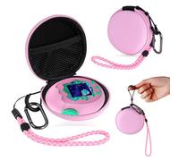 Kit de Protection pour Tamagotchi Paradise & Nano Mals étui Rigide en EVA pour Tamagotchi Paradise Boîte de Rangement avec Bandoulière Et Mousqueton étanche à la Poussière Et Aux Chocs (Rose)