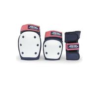 Rekd Protection Heavy Duty Triple Pad Set Blanc,Bleu L Homme,Femme