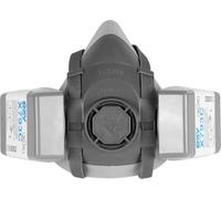 Kit de protection respiratoire ACE pour les artisans et les ouvriers du bâtiment - Masque de protection respiratoire avec double filtre P3 - Demi-masque anti-poussières et particules