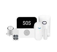 Kit de Protection sécurité du système d'alarme domotique Intelligente WiFi sans Fil avec Alarme antivol à capteur SystèMe D'Alarme Complet(KIt A)