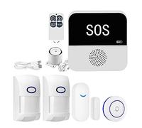 Kit de Protection sécurité du système d'alarme domotique Intelligente WiFi sans Fil avec Alarme antivol à capteur SystèMe D'Alarme Complet(KIt D)