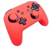 Protection En Silicone Rouge Neon + Caps Subsonic Pour Manette Nintendo Switch Pro Controller