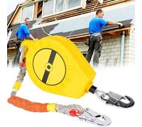 Kit de protection télescopique contre les chutes | Harnais de sécurité en acier pour toiture d'escalade et travail en hauteur | Dispositif de sécurité anti-chute à haute capacité de charge