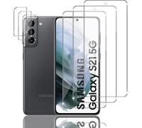 Kit de Protection Verre Trempé 9H pour Samsung Galaxy S21 5G - 3 Écran + 3 Caméra, Ultra-Mince 0.26mm, Anti-Empreintes, Sans Bulles, HD Clarté, Résistance aux Chocs