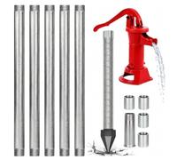Kit de puits d'eau avec pointe de sable de 1-1/4", avec pompe manuelle | Kit de puits Sand Point avec écran à 60 mailles - Kit de puits artésien robuste for pompes manuelles et irrigation de jardin