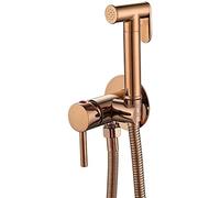 Kit de pulvérisateur à main de poche en or rose avec ensemble de laiton mural et tuyau de douche de 150 cm LWX