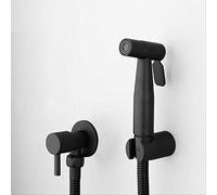 Kit de pulvérisateur de bidet à main en acier inoxydable doré brossé antique avec pommeau de douche noir mat et valve Accessoires de salle de bain de luxe