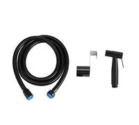 Kit de pulvérisateur de nettoyage de couches en tissu de bidet de toilette noir en acier inoxydable salle de bains