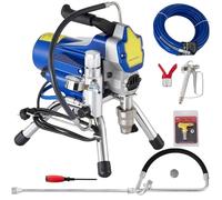 Kit de pulvérisateur de Peinture sans air, Machine de pulvérisation de Peinture électrique sans air avec débit de 2,5L/Min, kit de Pistolet de pulvérisation de Peinture Murale Haute Pression