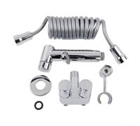 Kit de pulvérisation de bidet hygiénique multifonction avec pommeau de douche en ABS, modes de pulvérisation doux et réglables et valve d'angle à double sortie en cuivre pour salle de bain, arrosage