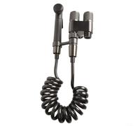 Kit de pulvérisation de bidet portable à double valve de contrôle avec design 1 en 2 sorties en laiton haute pression pour salle de bain et machine à laver