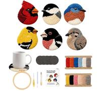 Kit de Punch Needle pour Adultes Débutants Avec motifs pré-imprimés, fil,