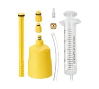 Kit de purge de frein de vélo de montagne, ensemble d'outils hydrauliques avec injecteur de 20 ml, entonnoir et tuyau, kit de réparation robuste pour vélos pliables, entretien des freins et