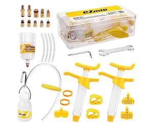 Kit de purge de frein de vélo pour frein à disque hydraulique pour VTT MTB, Convient pour Shimano, Magura, Tektro, SRAM Series, kit de purge de frein à disque hydraulique universel, Seringue a Huile