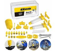 Kit de purge de frein hydraulique pour vélo- 9 connecteurs, 3 adaptateurs, 2 injecteurs d'huile