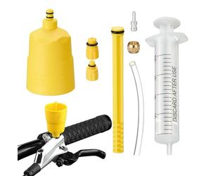 Kit de purge de frein hydraulique pour vélo - Seringue d'entretien durable avec tube d'injecteur d'huile et pièces de montage précises incluses, compatible avec les systèmes de montagne et de route |
