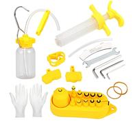 Kit de purge frein à disque hydraulique pour vélo montagne professionnel outils réparation et d entretien freins compatibles avec les huiles minérales liquides DOT5 1
