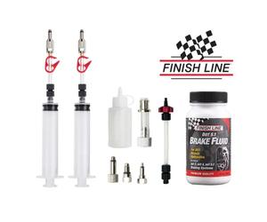 Kit de purge Jagwire Workshop Pro DOT Bleed Kit-With Finish Line DOT oil 120ml Multicolore