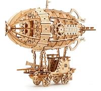Kit de Puzzle 3D en Bois Dirigeable pour Adultes & Adolescents, Jeu de Construction Mécanique Vintage, Ouvrage en Bois à Coupe Précise, Cadeau Original de Jouet Éducatif pour Noël et Anniversaire