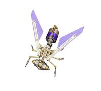 Kit de puzzle 3D en métal, guêpe STEM robotique en métal, kit de modèle de guêpe, cadeau créatif, décoration d'intérieur pour adolescents et adultes (127 pièces)