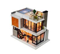 Kit de puzzle 3D pour adultes et adolescents - Décoration d'étagère en bois avec capteur de lumière - Kits de bricolage pour adultes - Cadeaux de Noël et d'anniversaire pour lui