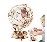 Kit de puzzle en bois 3D,Kit de puzzle globe en bois | Puzzle fantastique avec le monde | Puzzle en bois pour adultes, jouet éducatif pour hommes, femmes