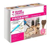 Kit de pyrogravure découverte - Graine Créative - 7 pannes interchangeables - Pyrograveur 230V
