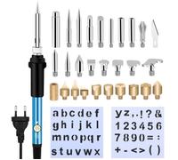 Kit de Pyrogravure sur Bois de 30 pièces, Kit de fer à souder 200-450℃, pour Liège, Cuir, Gravure, Sculpture Bois