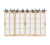 vidaXL Kit de quincaillerie de porte coulissante 366 cm acier noir