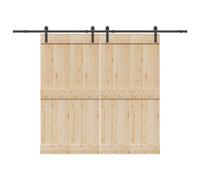 vidaXL Kit de quincaillerie de porte coulissante 427 cm acier noir