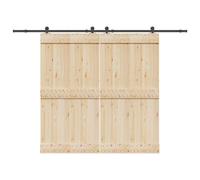 Kit de quincaillerie de porte coulissante 427 cm acier noir vidaXL