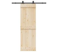 Kit de Quincaillerie de Porte Coulissante Ensemble Bureau Acier Noir vidaXL