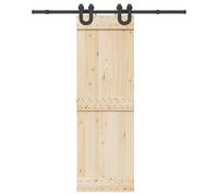 Kit de quincaillerie de porte coulissante 183 cm Acier Noir, quincaillerie de porte coulissante, galet de porte 4009720