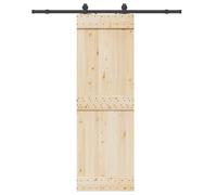 Kit de Quincaillerie de Porte Coulissante Ensemble Bureau Acier Noir vidaXL