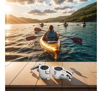 Kit de quincaillerie en acier inoxydable 316 approuvé par la marine pour dessus de bimini avec extrémité à œillet coulissant et support à charnière (25 mm)